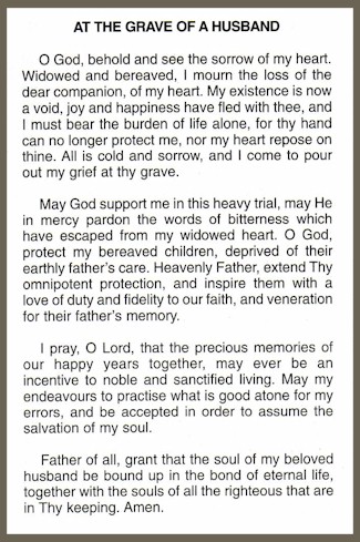 At The Grave of A Husband